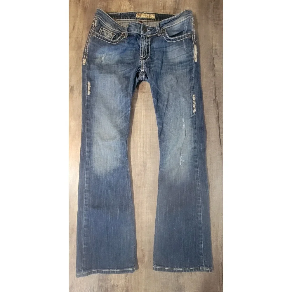BKE Jeans Womens 29X31.5 Stella Bootcut Flap Pockets Casual Western Rodeo Y2K - Picture 2 of 15